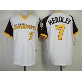 MLB San Diego Padres 7 Chase Headley 1978 Turn Back The Clock White Men Jersey
