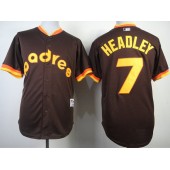 MLB San Diego Padres 7 Chase Headley Coffee 1984 Turn Back The Clock Men Jersey