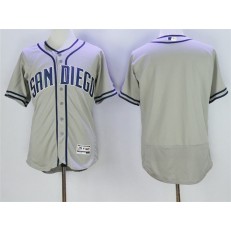 MLB San Diego Padres Blank Grey 2016 Flexbase Majestic Baseball Men Jersey