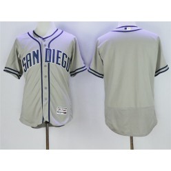 MLB San Diego Padres Blank Grey 2016 Flexbase Majestic Baseball Men Jersey