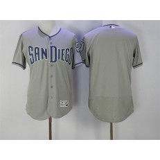 MLB San Diego Padres Blank Grey Flexbase Majestic Baseball Men Jersey