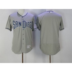 MLB San Diego Padres Blank Grey Flexbase Majestic Baseball Men Jersey