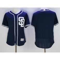 MLB San Diego Padres Blank Navy Blue Stitched 2016 Majestic Flex Base Men Jersey