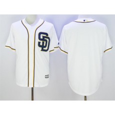 MLB San Diego Padres Blank White 2016 Cool Base Stitched Men Jersey