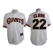 MLB San Francisco Giants 22 Will Clark 1989 Turn Back The Clock White Throwback Men Jersey