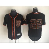 MLB San Francisco Giants 22 Will Clark Black Flexbase Authentic Collection Alternate Stitched Baseball Men Jersey