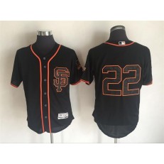 MLB San Francisco Giants 22 Will Clark Black Flexbase Authentic Collection Alternate Stitched Baseball Men Jersey