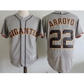 MLB San Francisco Giants 22 Will Clark Grey Flexbase Authentic Collection Road Stitched Men Jersey