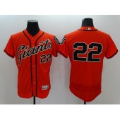 MLB San Francisco Giants 22 Will Clark Orange Flexbase Authentic Collection Alternate Stitched Baseball Men Jersey