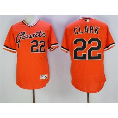 MLB San Francisco Giants 22 Will Clark Orange Flexbase Authentic Collection Cooperstown Stitched Baseball Men Jersey