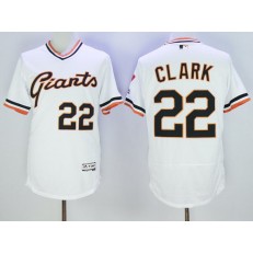 MLB San Francisco Giants 22 Will Clark White Flexbase Authentic Collection Cooperstown Stitched Baseball Men Jersey