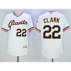 MLB San Francisco Giants 22 Will Clark White Flexbase Authentic Collection Cooperstown Stitched Baseball Men Jersey