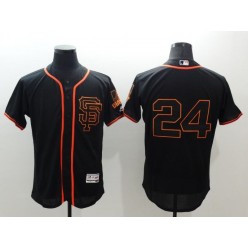 MLB San Francisco Giants 24 Willie Mays Black Flexbase Authentic Collection Alternate Stitched Baseball Men Jersey