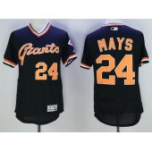 MLB San Francisco Giants 24 Willie Mays Black Flexbase Authentic Collection Cooperstown Stitched Baseball Men Jersey