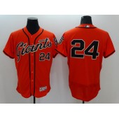 MLB San Francisco Giants 24 Willie Mays Orange Flexbase Authentic Collection Alternate Stitched Baseball Men Jersey