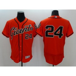 MLB San Francisco Giants 24 Willie Mays Orange Flexbase Authentic Collection Alternate Stitched Baseball Men Jersey