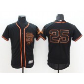 MLB San Francisco Giants 25 Barry Bonds Black Flexbase Authentic Collection Alternate Stitched Baseball Men Jersey