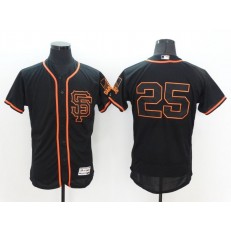 MLB San Francisco Giants 25 Barry Bonds Black Flexbase Authentic Collection Alternate Stitched Baseball Men Jersey