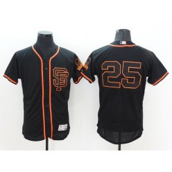 MLB San Francisco Giants 25 Barry Bonds Black Flexbase Authentic Collection Alternate Stitched Baseball Men Jersey