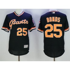 MLB San Francisco Giants 25 Barry Bonds Black Flexbase Authentic Collection Cooperstown Stitched Baseball Men Jersey
