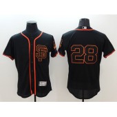 MLB San Francisco Giants 28 Buster Posey Black Flexbase Authentic Collection Alternate Stitched Baseball Men Jersey