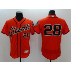 MLB San Francisco Giants 28 Buster Posey Orange Flexbase Authentic Collection Alternate Stitched Baseball Men Jersey