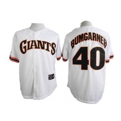 MLB San Francisco Giants 40 Madison Bumgarner 1989 Turn Back The Clock White Throwback Men Jersey