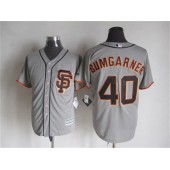 MLB San Francisco Giants 40 Madison Bumgarner Alternate Gray 2015 Cool Base Men Jersey