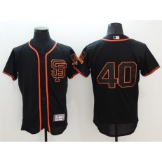 MLB San Francisco Giants 40 Madison Bumgarner Black Flexbase Authentic Collection Alternate Stitched Baseball Men Jersey