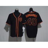 MLB San Francisco Giants 40 Madison Bumgarner Black New Cool Base Alternate Stitched Men Jersey