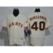 MLB San Francisco Giants 40 Madison Bumgarner Cream 2016 Flexbase Majestic Baseball Men Jersey