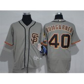 MLB San Francisco Giants 40 Madison Bumgarner Gray SF 2016 Flexbase Majestic Baseball Men Jersey