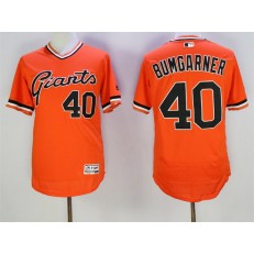 MLB San Francisco Giants 40 Madison Bumgarner Orange Flexbase Authentic Collection Cooperstown Stitched Baseball Men Jersey
