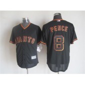 MLB San Francisco Giants 8 Hunter Pence Alternate Black 2015 Cool Base Men Jersey