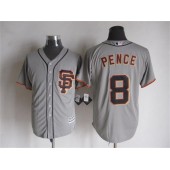 MLB San Francisco Giants 8 Hunter Pence Alternate Gray 2015 Cool Base Men Jersey