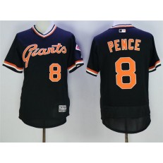 MLB San Francisco Giants 8 Hunter Pence Black Flexbase Authentic Collection Cooperstown Stitched Baseball Men Jersey