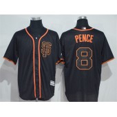 MLB San Francisco Giants 8 Hunter Pence Black New Cool Base Alternate Stitched Men Jersey