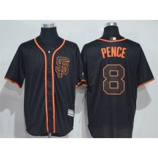 MLB San Francisco Giants 8 Hunter Pence Black New Cool Base Alternate Stitched Men Jersey