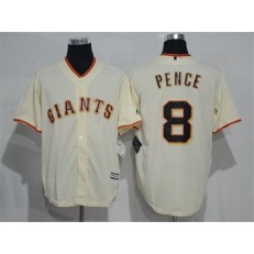 MLB San Francisco Giants 8 Hunter Pence Cream New Cool Base Stitched Men Jersey