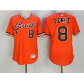 MLB San Francisco Giants 8 Hunter Pence Orange Flexbase Authentic Collection Cooperstown Stitched Baseball Men Jersey