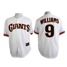 MLB San Francisco Giants 9 Matt Williams 1989 Turn Back The Clock White Throwback Men Jersey