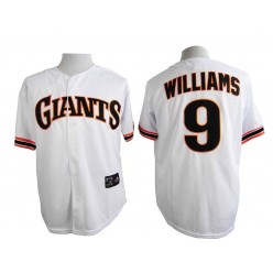MLB San Francisco Giants 9 Matt Williams 1989 Turn Back The Clock White Throwback Men Jersey