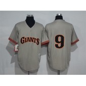 MLB San Francisco Giants 9 Matt Williams Grey Throwback Mitchell And Ness 1989 Stitched Baseball Men Jersey