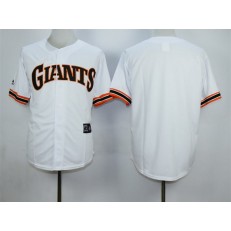MLB San Francisco Giants Blank 1989 Turn Back The Clock White Throwback Men Jersey