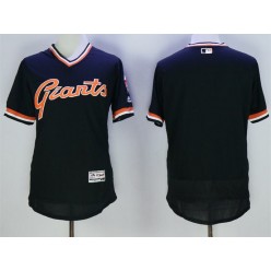 MLB San Francisco Giants Blank Black Flexbase Authentic Collection Cooperstown Stitched Baseball Men Jersey