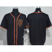 MLB San Francisco Giants Blank Black New Cool Base Alternate Stitched Men Jersey