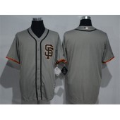 MLB San Francisco Giants Blank Grey New Cool Base Road Stitched Men Jersey