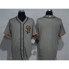 MLB San Francisco Giants Blank Grey New Cool Base Road Stitched Men Jersey