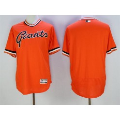 MLB San Francisco Giants Blank Orange Flexbase Authentic Collection Cooperstown Stitched Baseball Men Jersey