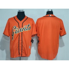 MLB San Francisco Giants Blank Orange New Cool Base Alternate Stitched Men Jersey